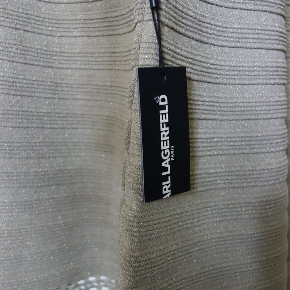 Karl Lagerfeld Gold Dress size XL NWT - Picture 6 of 12